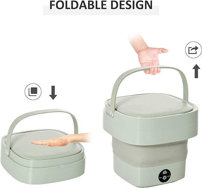 Foldable Mini Laundry Machine – Portable, Compact & Easy Washing Solution for Small Clothes